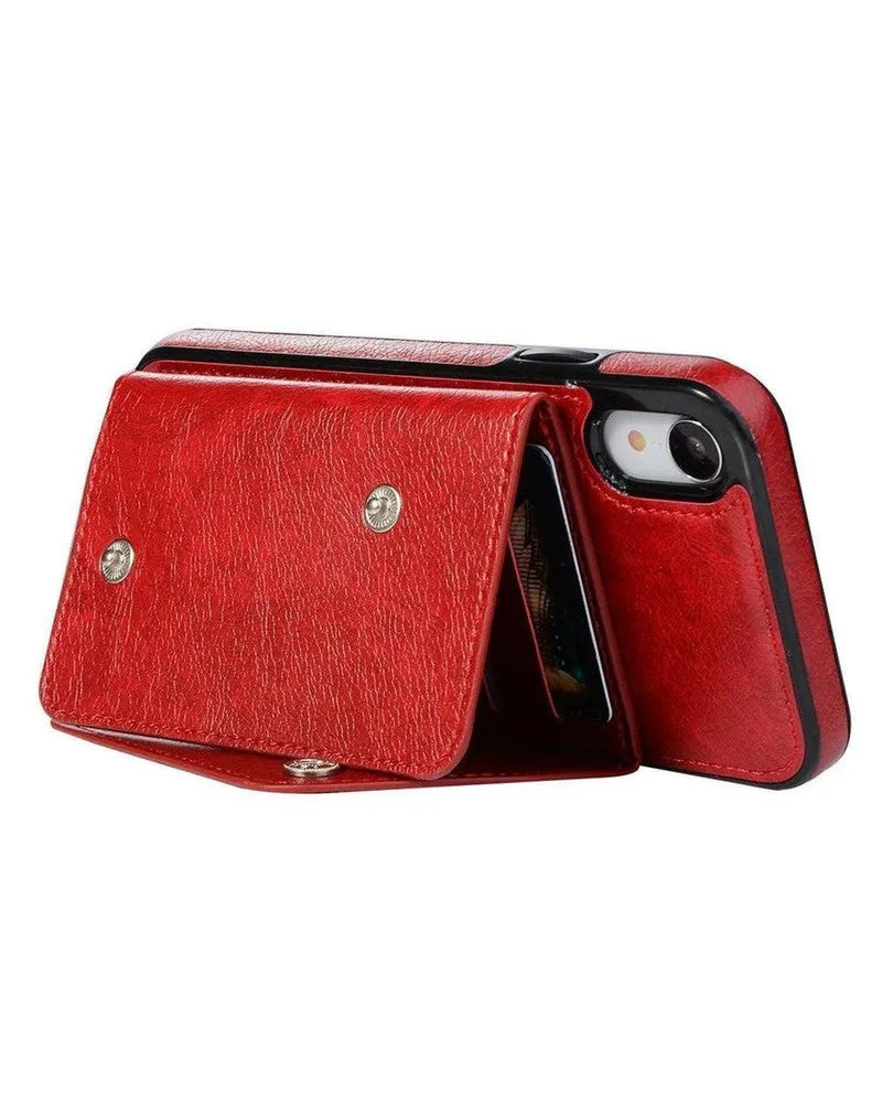 Exclusive Red Vegan Leather | Wallet Case  Limited Availability!