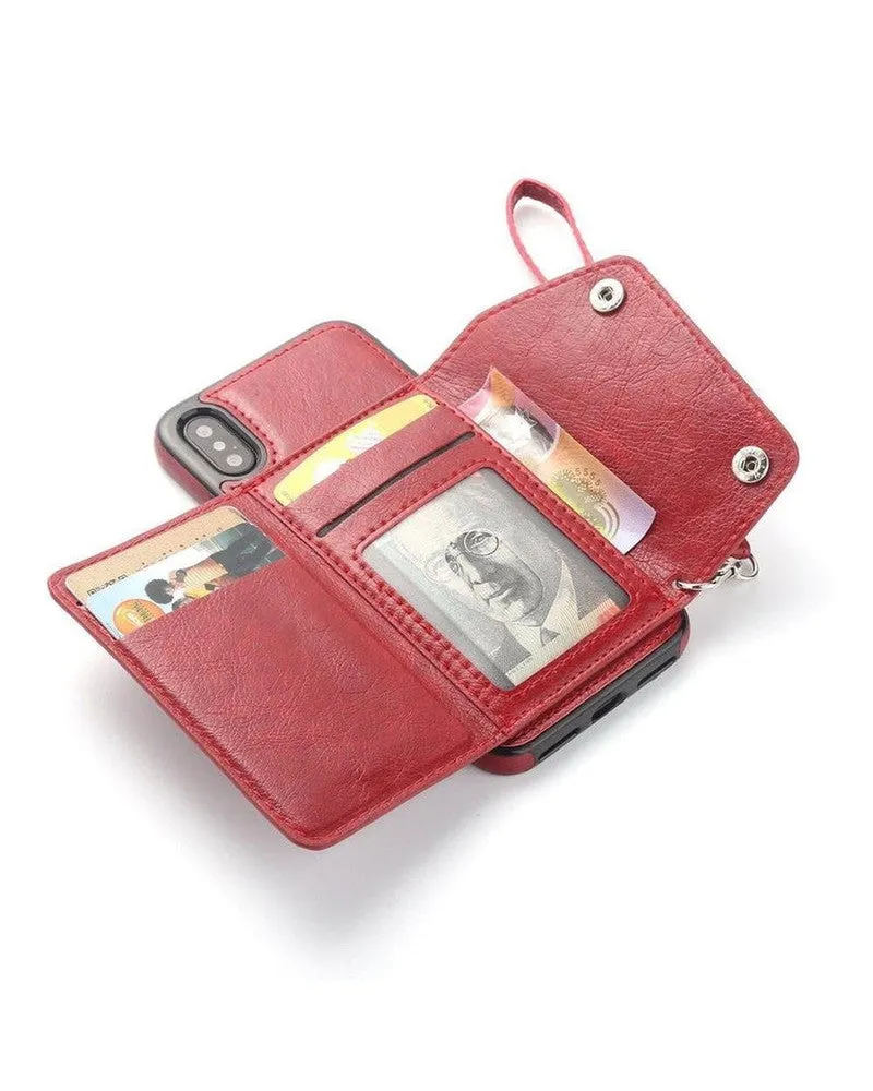 Exclusive Red Vegan Leather | Wallet Case  Limited Availability!