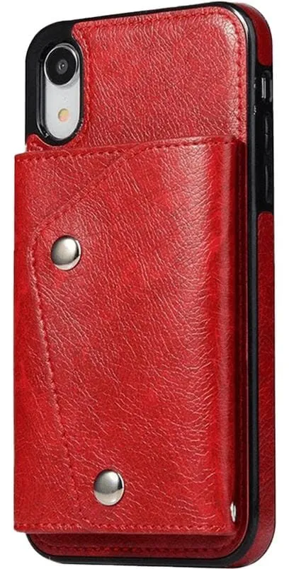 Exclusive Red Vegan Leather | Wallet Case  Limited Availability!