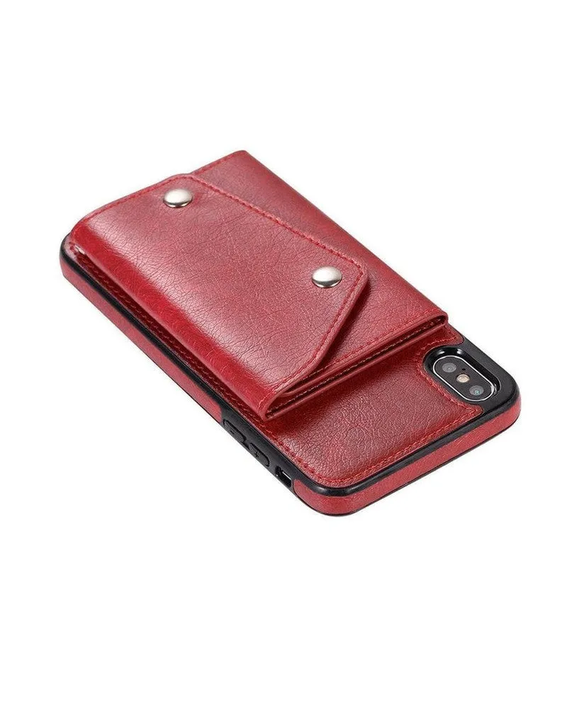 Exclusive Red Vegan Leather | Wallet Case  Limited Availability!