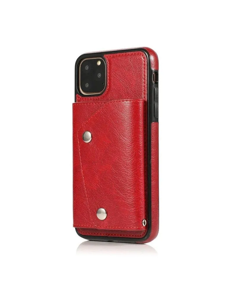 Exclusive Red Vegan Leather | Wallet Case  Limited Availability!