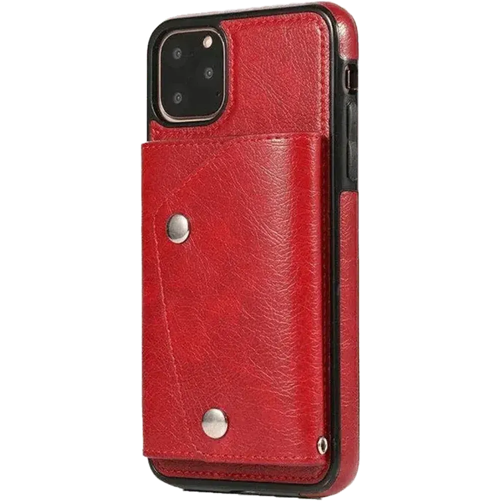 Exclusive Red Vegan Leather | Wallet Case  Limited Availability!