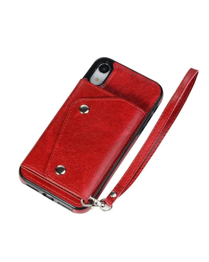 Exclusive Red Vegan Leather | Wallet Case  Limited Availability!