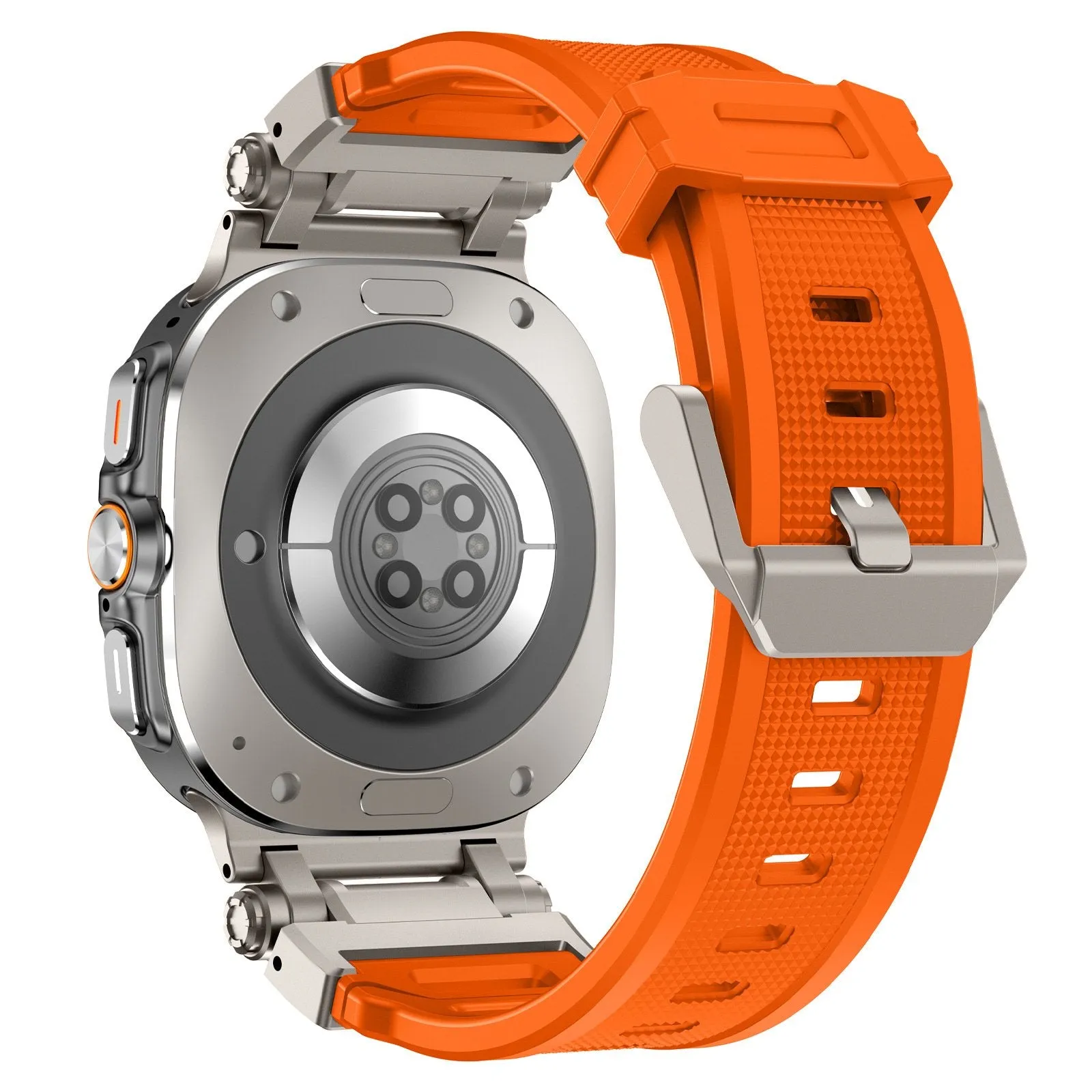 Exclusive Samsung Galaxy Watch Ultra 'Explorer' TPU Strap (Orange with Titanium)  Going Fast!