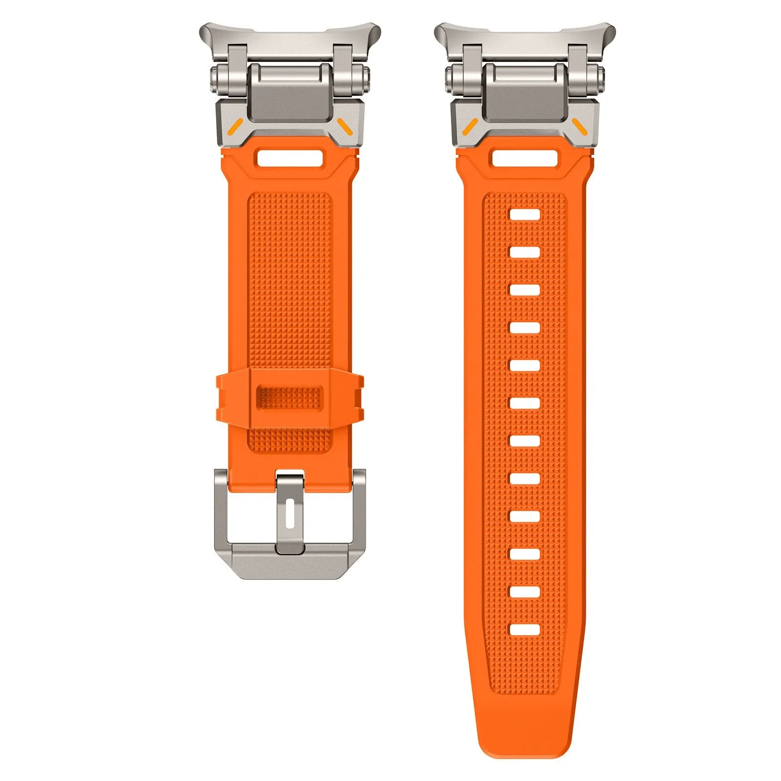 Exclusive Samsung Galaxy Watch Ultra 'Explorer' TPU Strap (Orange with Titanium)  Going Fast!