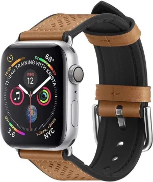 Exclusive Spigen Apple Watch Retro Fit Leather Strap (Dark Brown)  Limited Release!