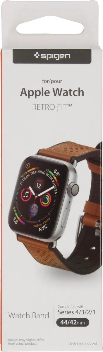 Exclusive Spigen Apple Watch Retro Fit Leather Strap (Dark Brown)  Limited Release!