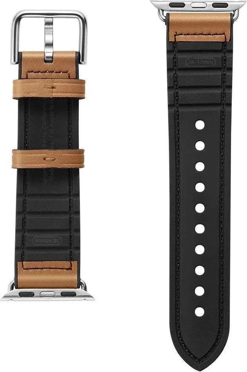Exclusive Spigen Apple Watch Retro Fit Leather Strap (Dark Brown)  Limited Release!