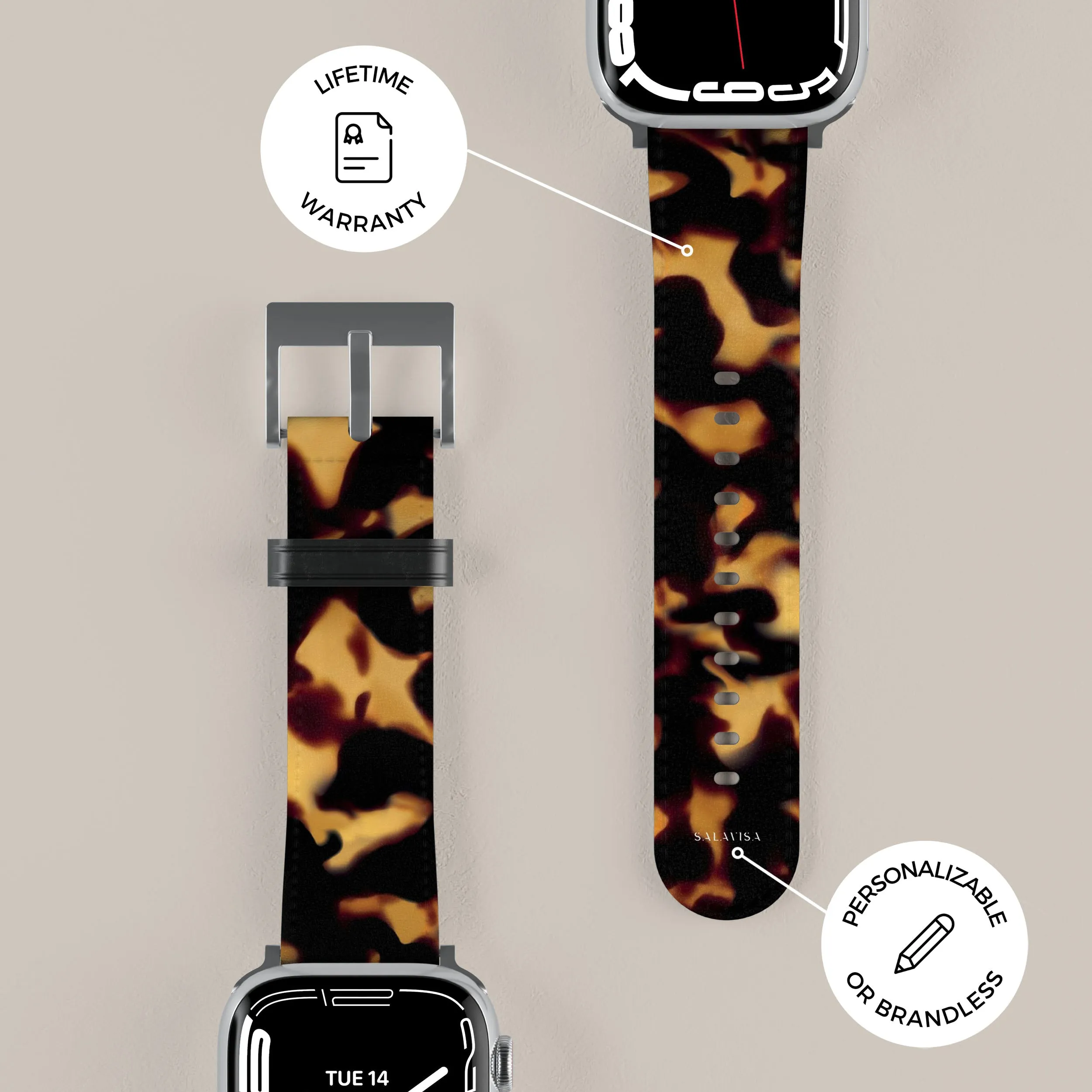 Exclusive Tortoise Dark Apple Watch Band  Almost Gone!