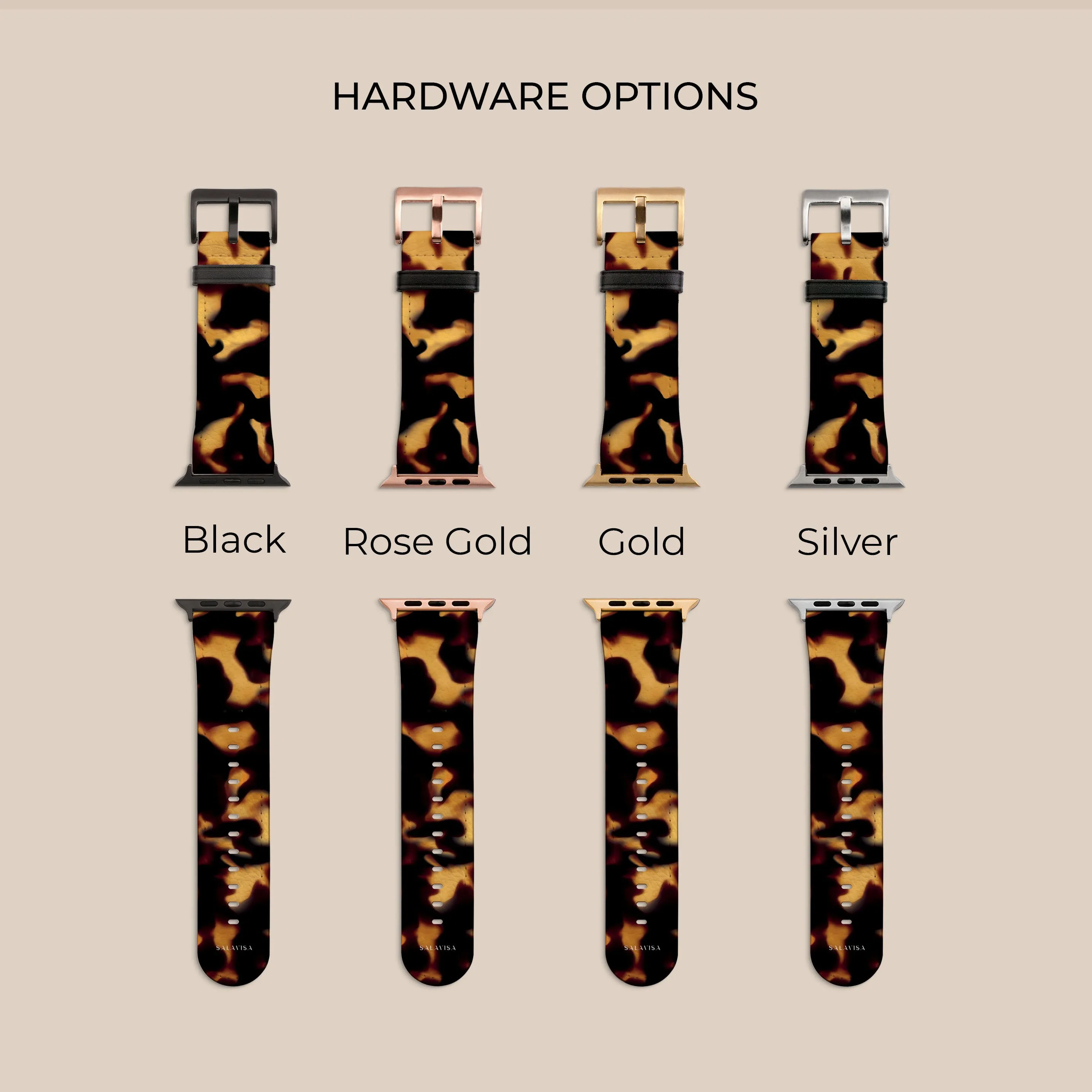 Exclusive Tortoise Dark Apple Watch Band  Almost Gone!