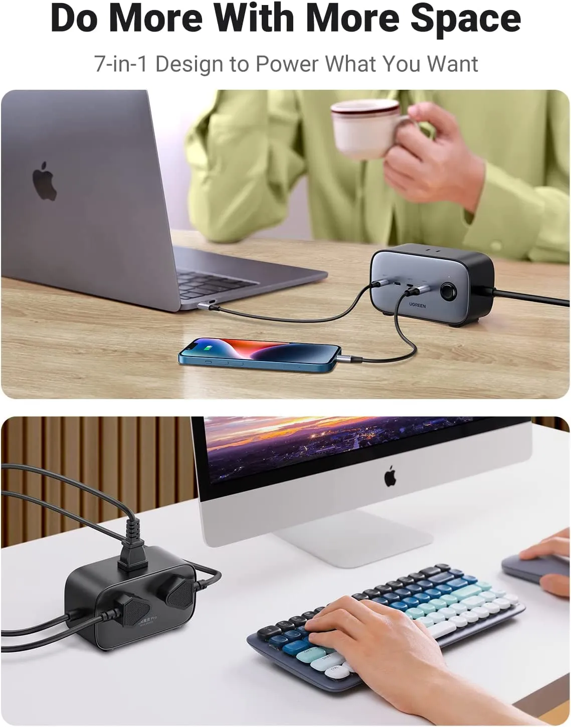 Exclusive UGREEN 100W USB C GaN Charging Station-7 Ports Desktop Charger  Today Only!