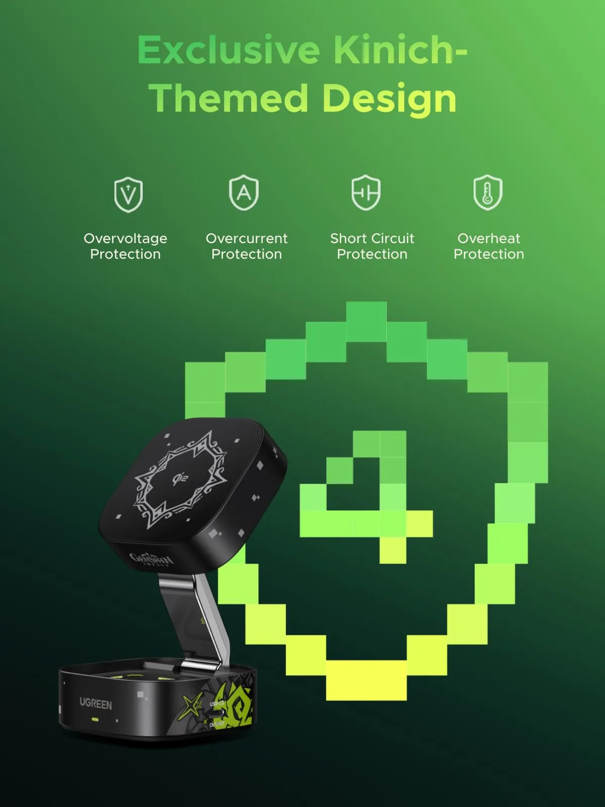Exclusive UGREEN MagFlow Wireless Charger Genshin Impact Edition  Going Fast!