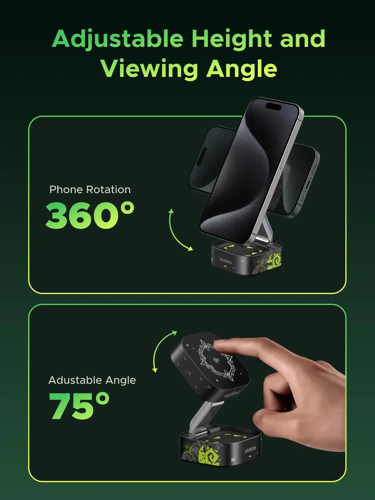 Exclusive UGREEN MagFlow Wireless Charger Genshin Impact Edition  Going Fast!