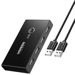 Exclusive UGREEN USB 2.0 Switch 2 In 4 Output USB KVM Switch  Today Only!