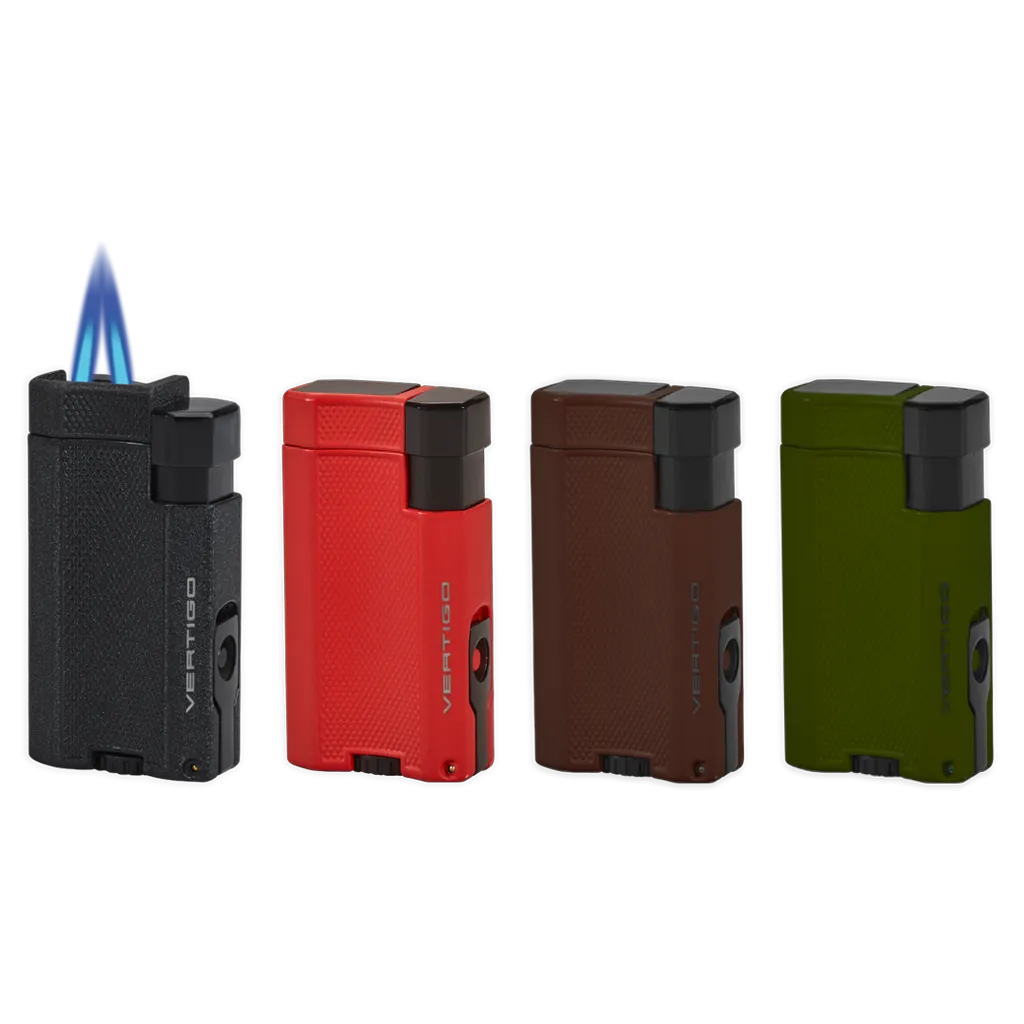 Exclusive Vertigo Delegate Double Flame Torch Lighter with Cigar Punch  Almost Gone!