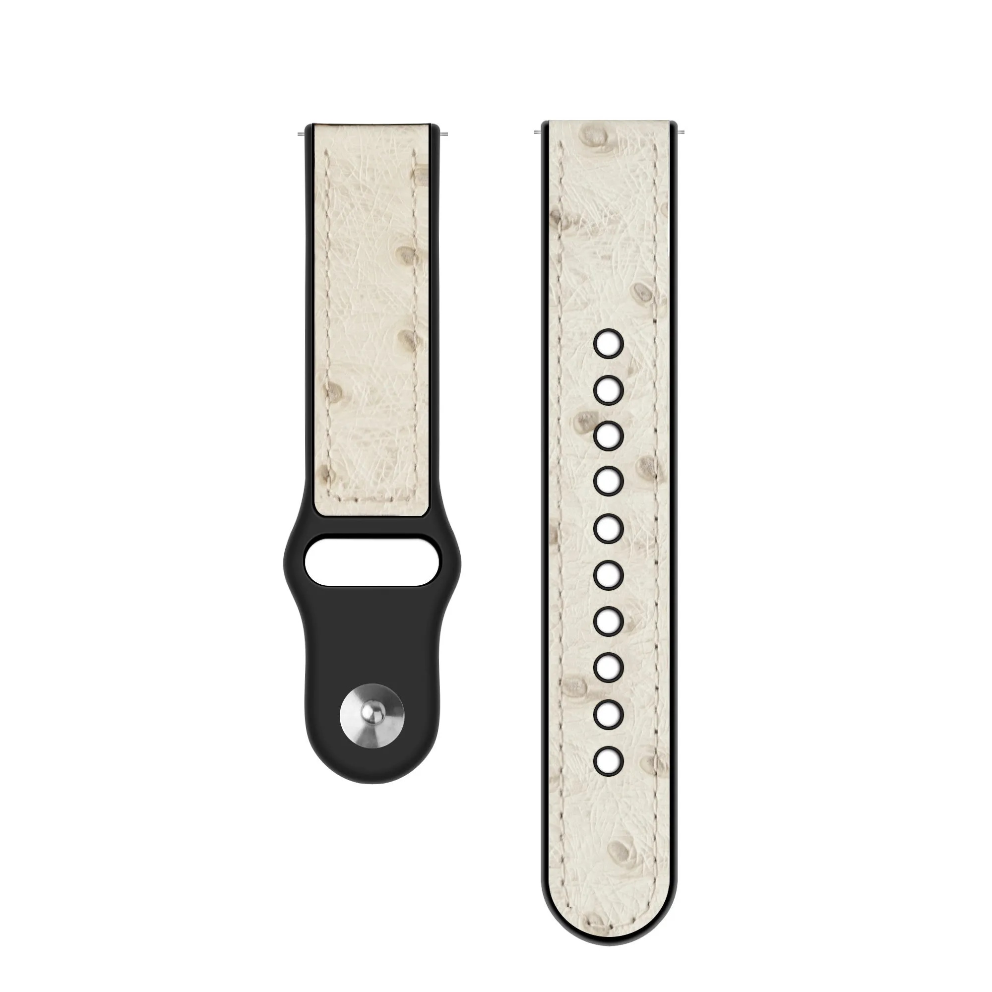 Exclusive Xiaomi Amazfit GTS 2 Hybrid Leather Strap (Sand White)  Stylish & Comfortable