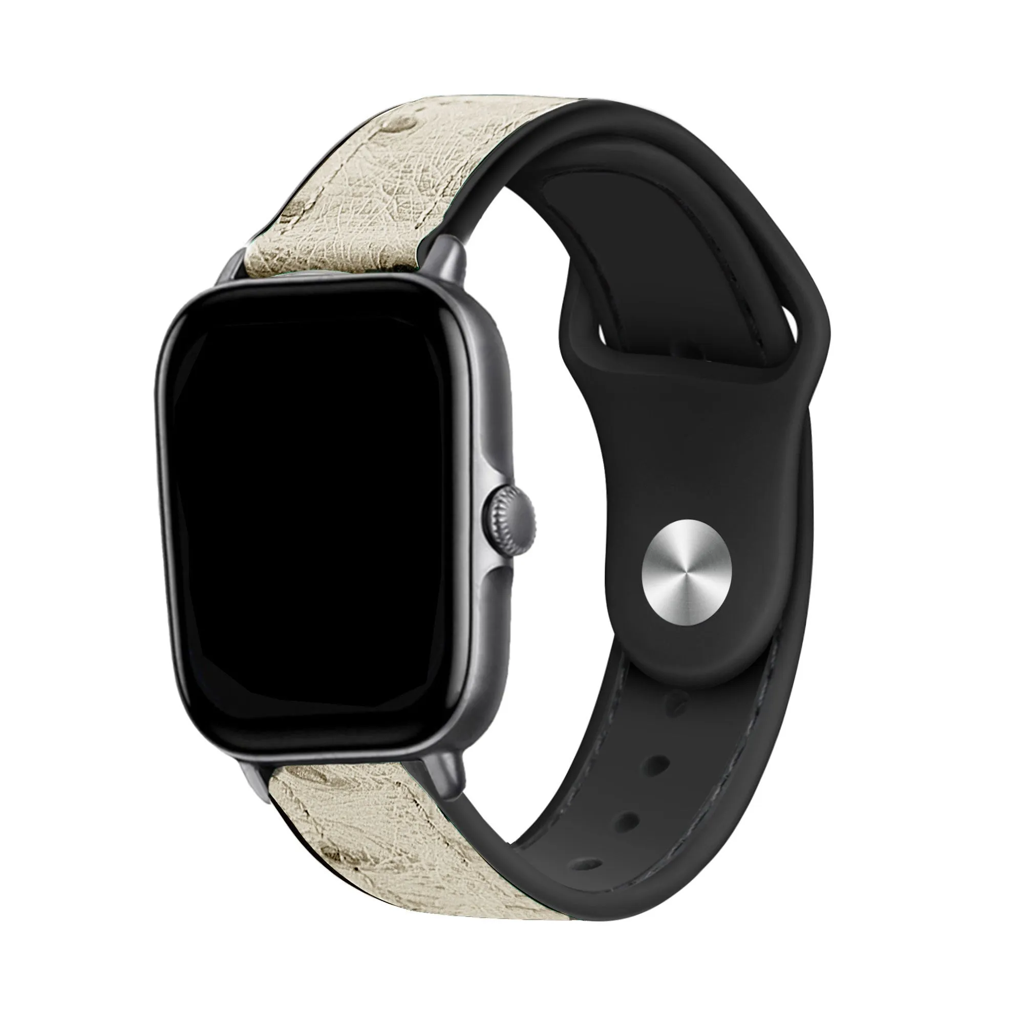 Exclusive Xiaomi Amazfit GTS 2 Hybrid Leather Strap (Sand White)  Stylish & Comfortable