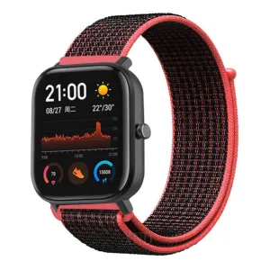 Exclusive Xiaomi Amazfit GTS Nylon Strap (Black/Coral)  Last Few Pieces!