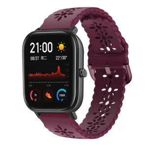 Exclusive Xiaomi Amazfit GTS Silicone Strap Patterned (Burgundy)  Going Fast!