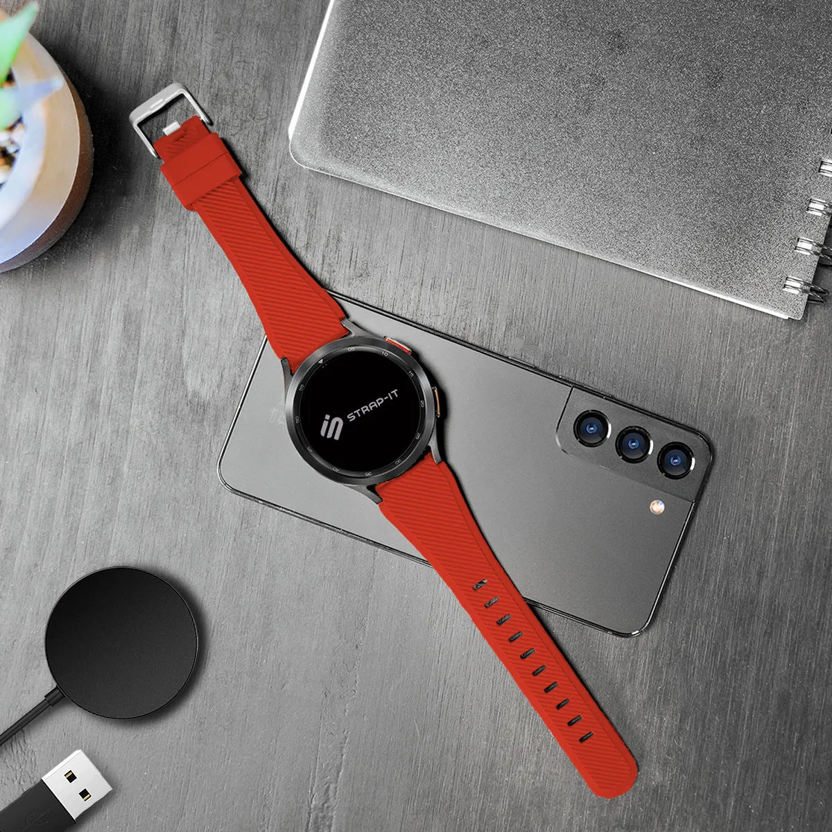 Exclusive Xiaomi Amazfit GTS Silicone Strap (Red)  Stylish & Comfortable