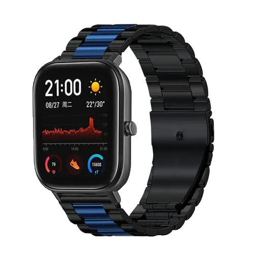 Exclusive Xiaomi Amazfit GTS Steel Strap (Black/Blue)  Limited Availability!