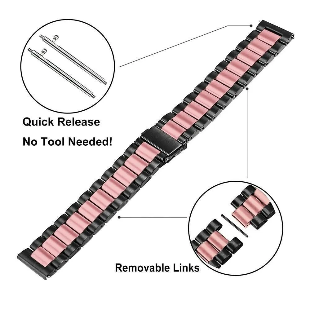 Exclusive Xiaomi Amazfit GTS Steel Strap (Black/Pink)  Limited Stock!