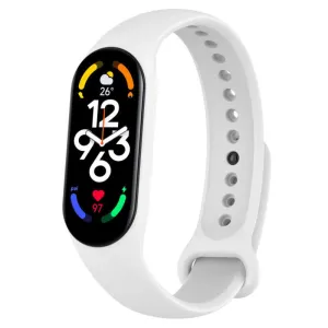 Exclusive Xiaomi Mi Band 7 Silicone Strap (White)  Going Fast!