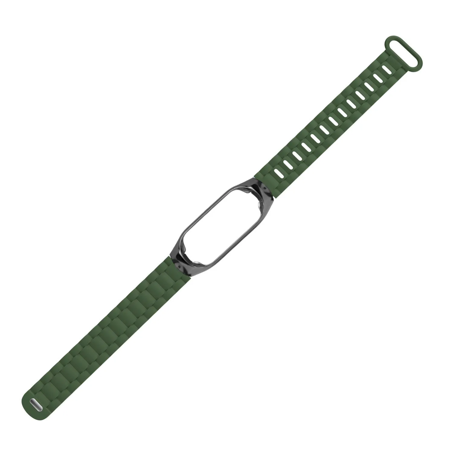 Exclusive Xiaomi Mi Band 7 TPU Strap with Frame (Army Green)  Today Only!