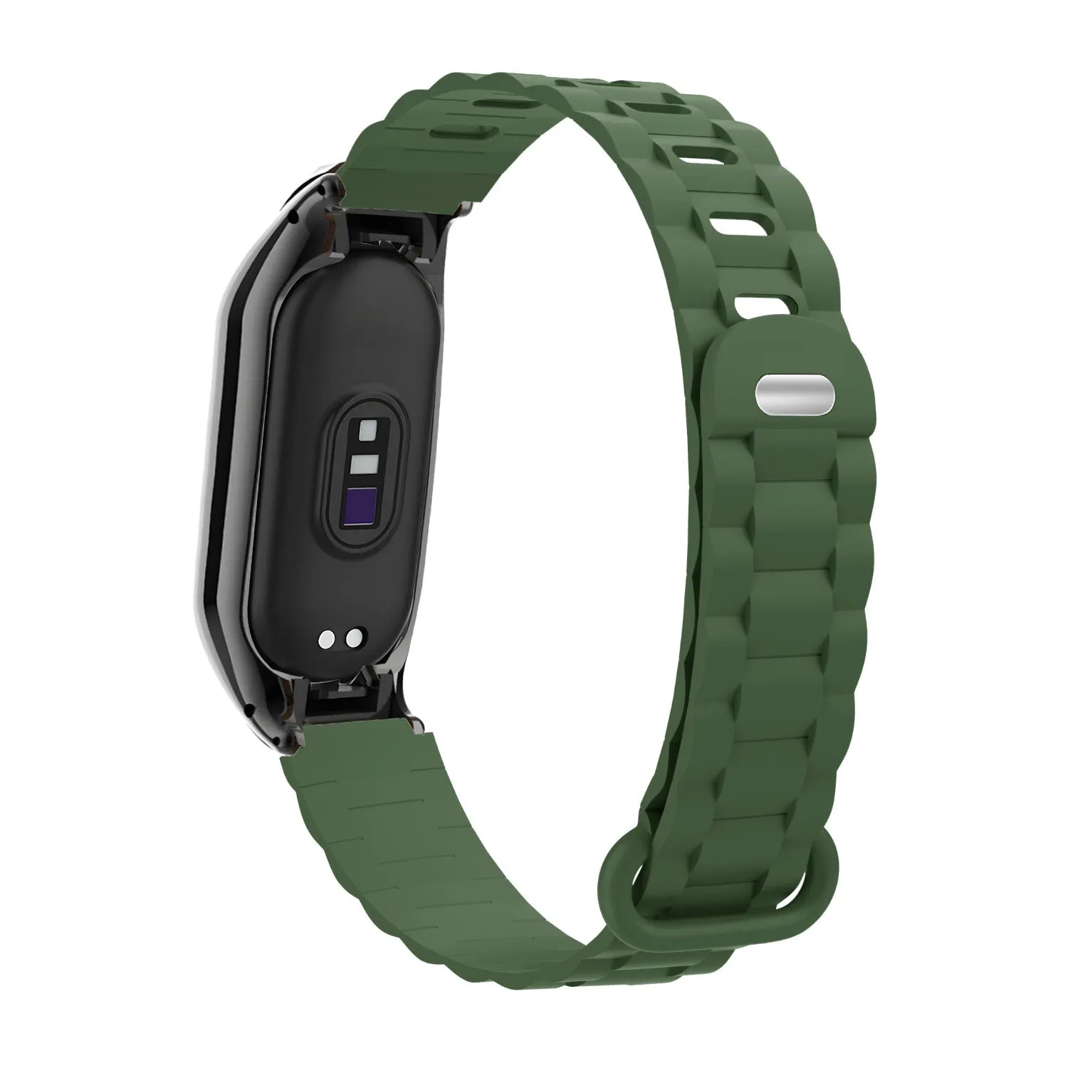 Exclusive Xiaomi Mi Band 7 TPU Strap with Frame (Army Green)  Today Only!