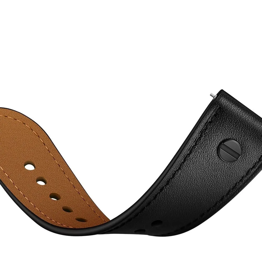 Final Few Amazfit GTS 2 Leather Strap with Screw (Black)  Limited Availability!