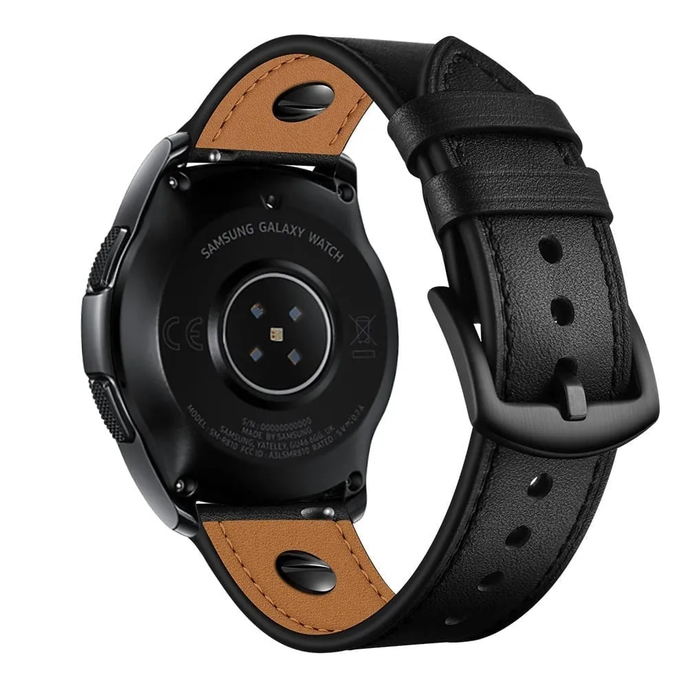 Final Few Amazfit GTS 2 Leather Strap with Screw (Black)  Limited Availability!