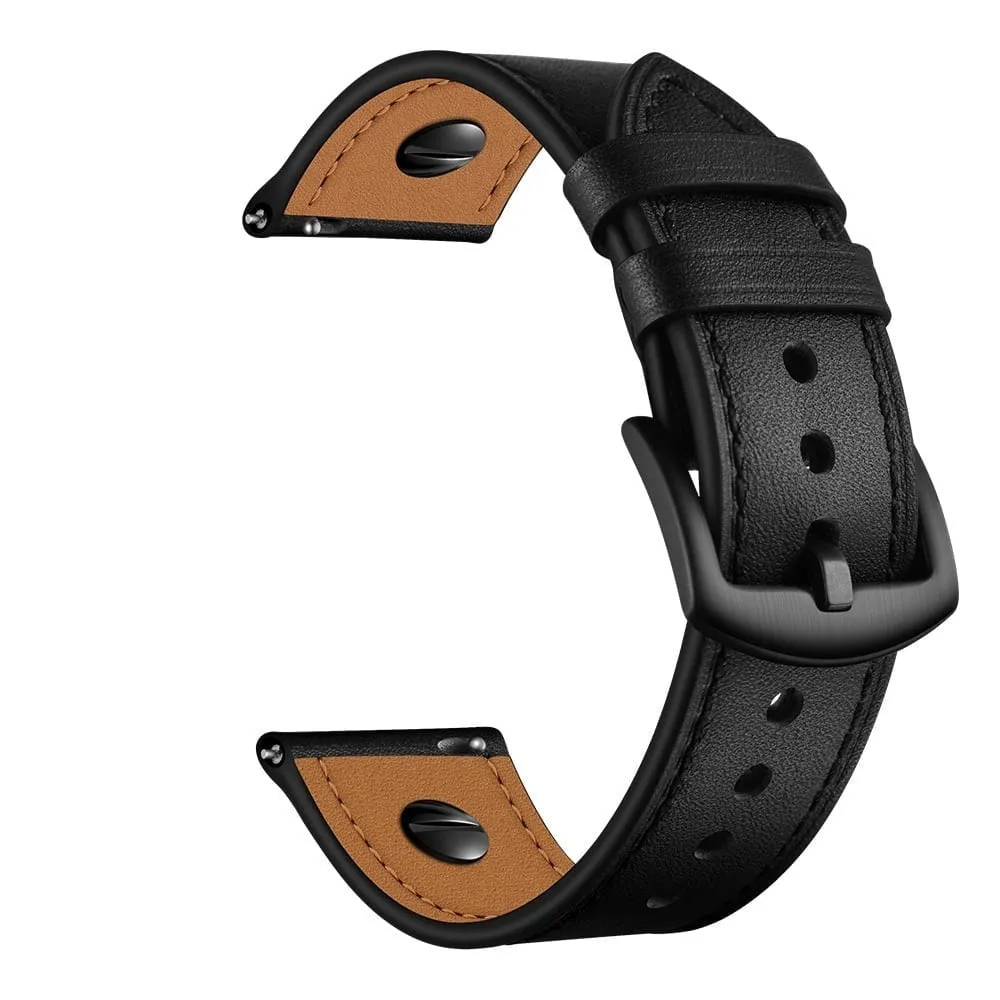Final Few Amazfit GTS 2 Leather Strap with Screw (Black)  Limited Availability!