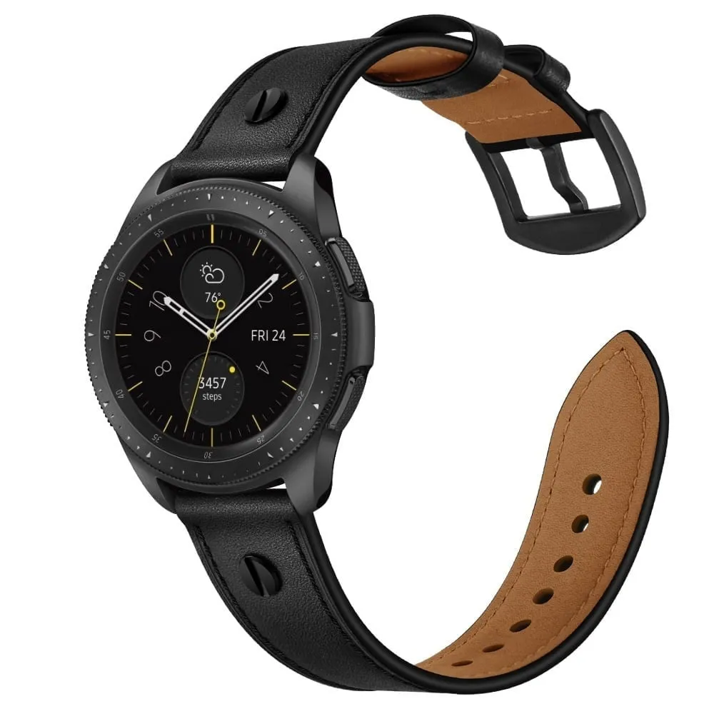 Final Few Amazfit GTS 2 Leather Strap with Screw (Black)  Limited Availability!