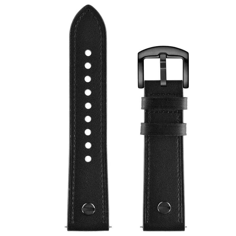 Final Few Amazfit GTS 2 Leather Strap with Screw (Black)  Limited Availability!