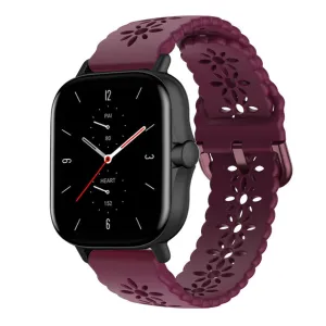 Final Few Amazfit GTS 2 Silicone Strap Patterned (Burgundy)  Limited Availability!