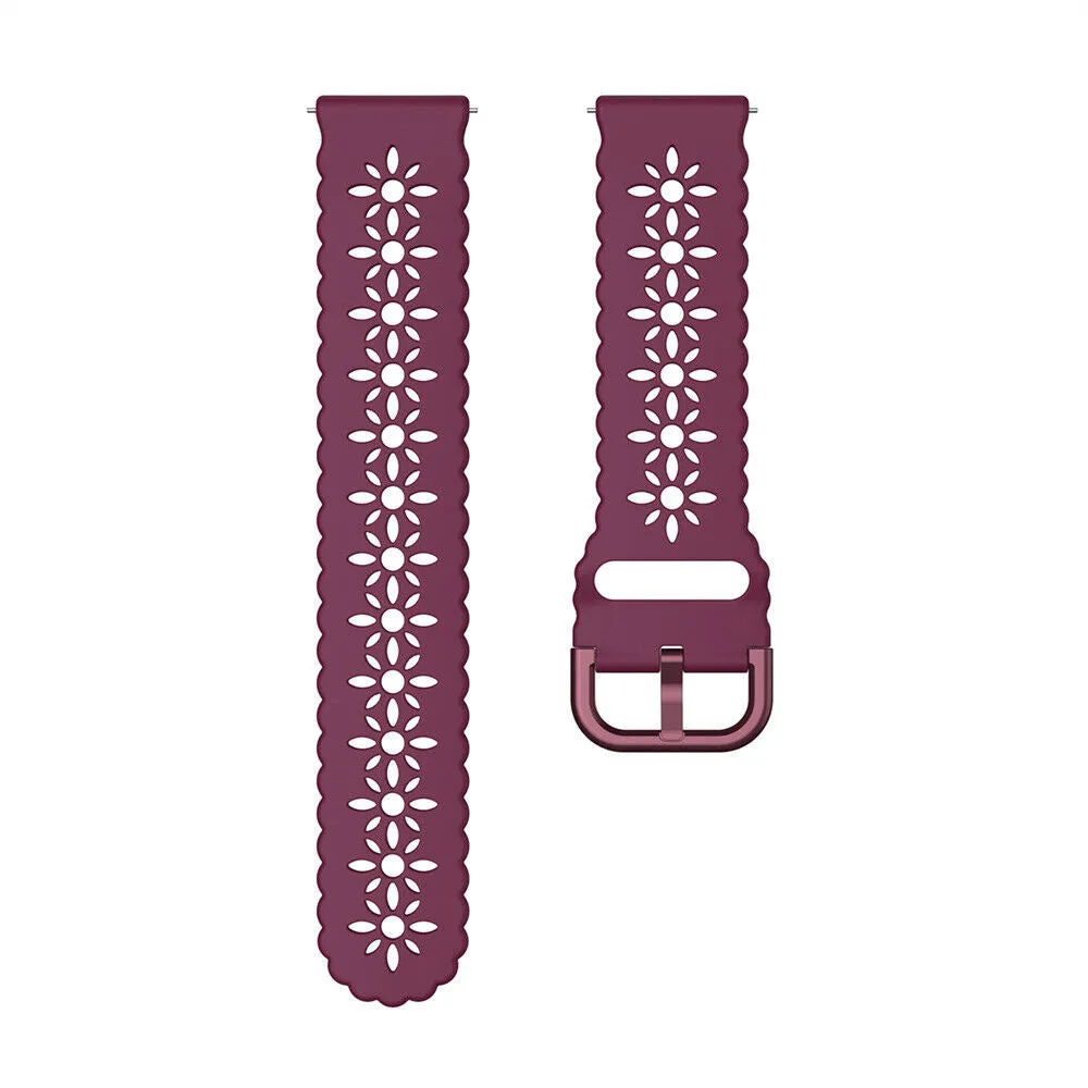 Final Few Amazfit GTS 2 Silicone Strap Patterned (Burgundy)  Limited Availability!