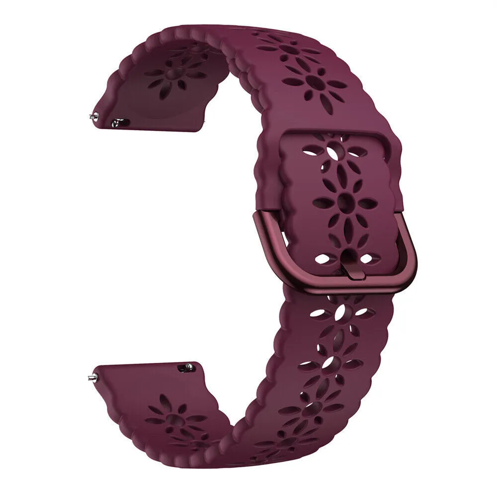 Final Few Amazfit GTS 2 Silicone Strap Patterned (Burgundy)  Limited Availability!