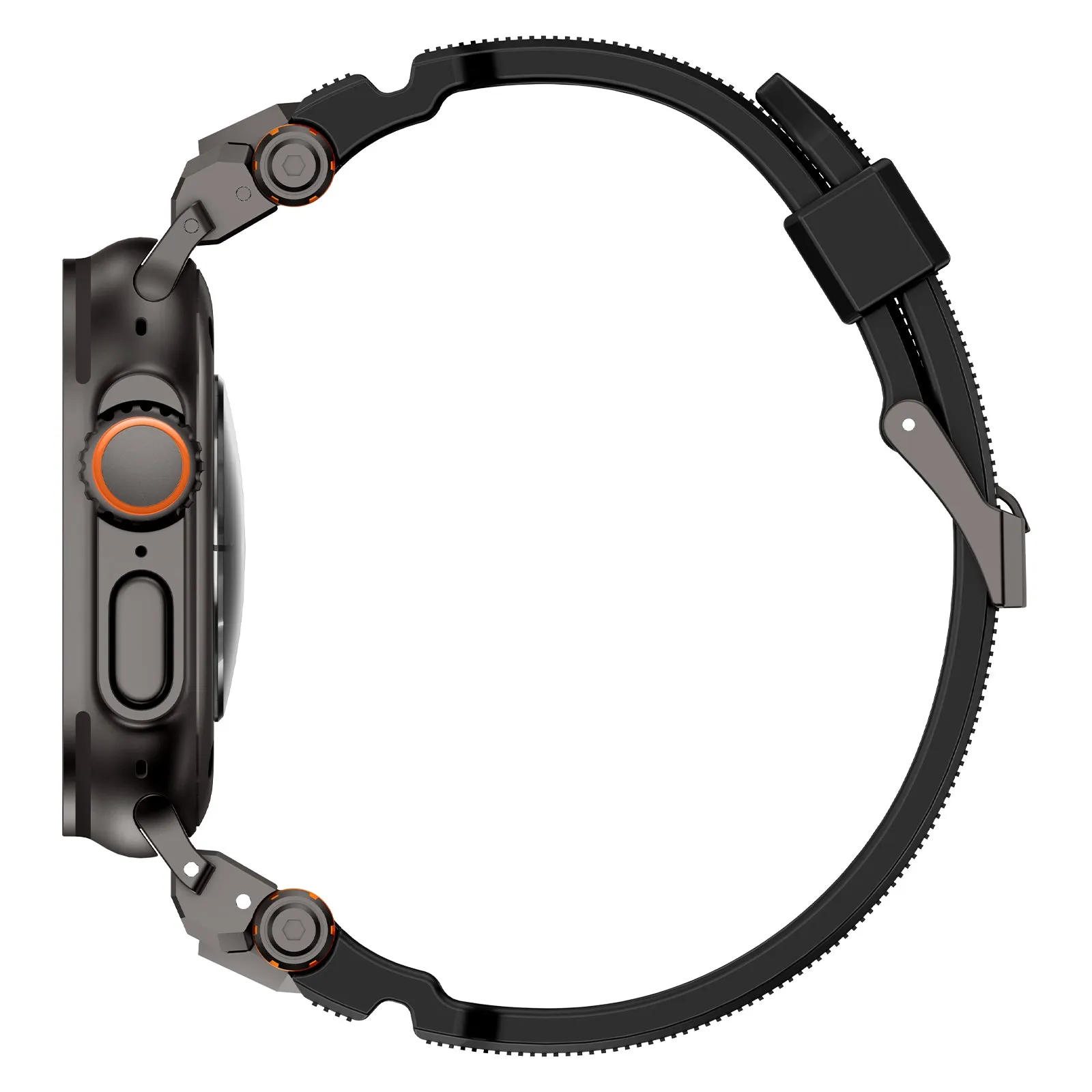 Final Few Apple Watch 'Adventurer' Silicone Strap (Black with Black)  Dont Miss Out!