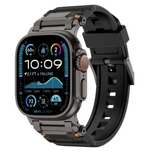 Final Few Apple Watch 'Adventurer' Silicone Strap (Black with Black)  Dont Miss Out!