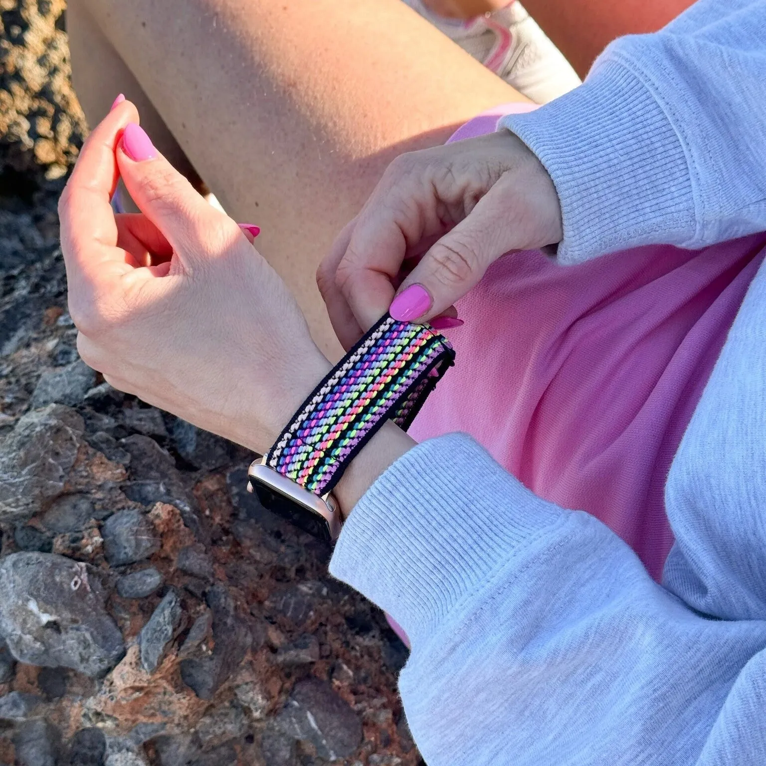 Final Few Apple Watch Elastic Strap (Colourful Stripes)  Dont Miss Out!