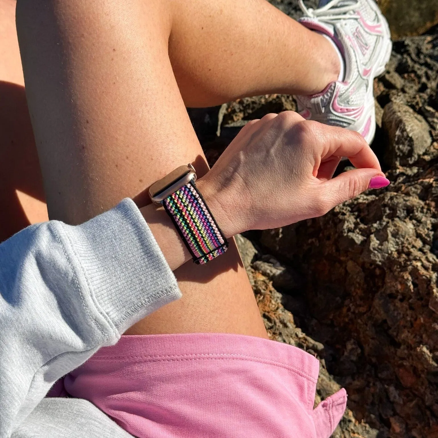Final Few Apple Watch Elastic Strap (Colourful Stripes)  Dont Miss Out!