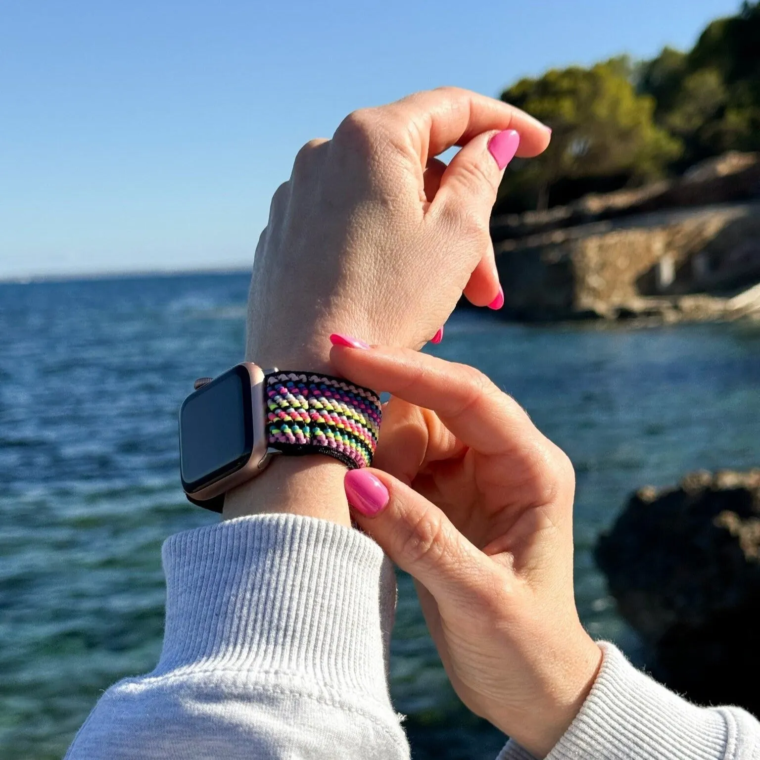 Final Few Apple Watch Elastic Strap (Colourful Stripes)  Dont Miss Out!