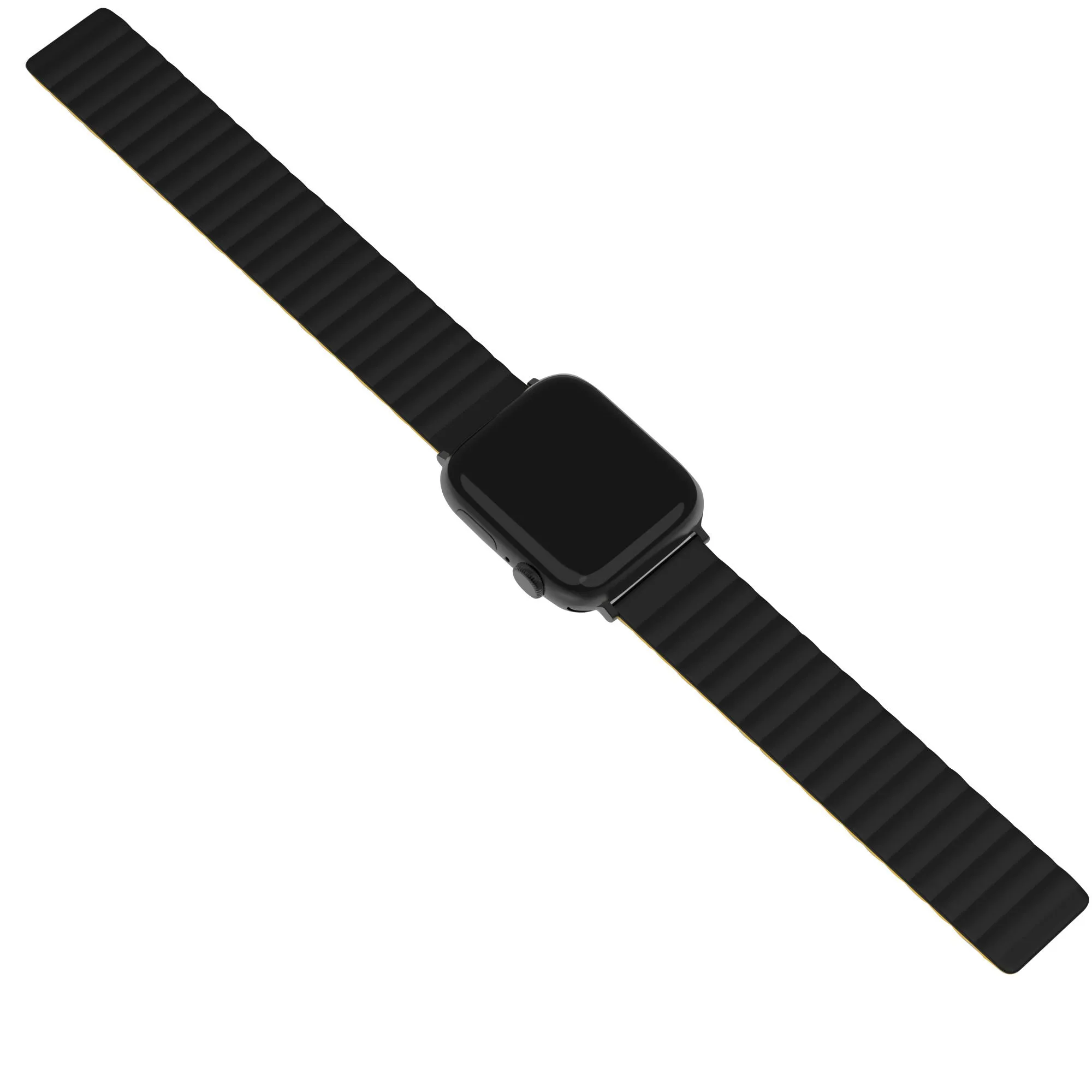 Final Few Apple Watch Magnetic Silicone Strap (Black/Yellow)  Dont Miss Out!