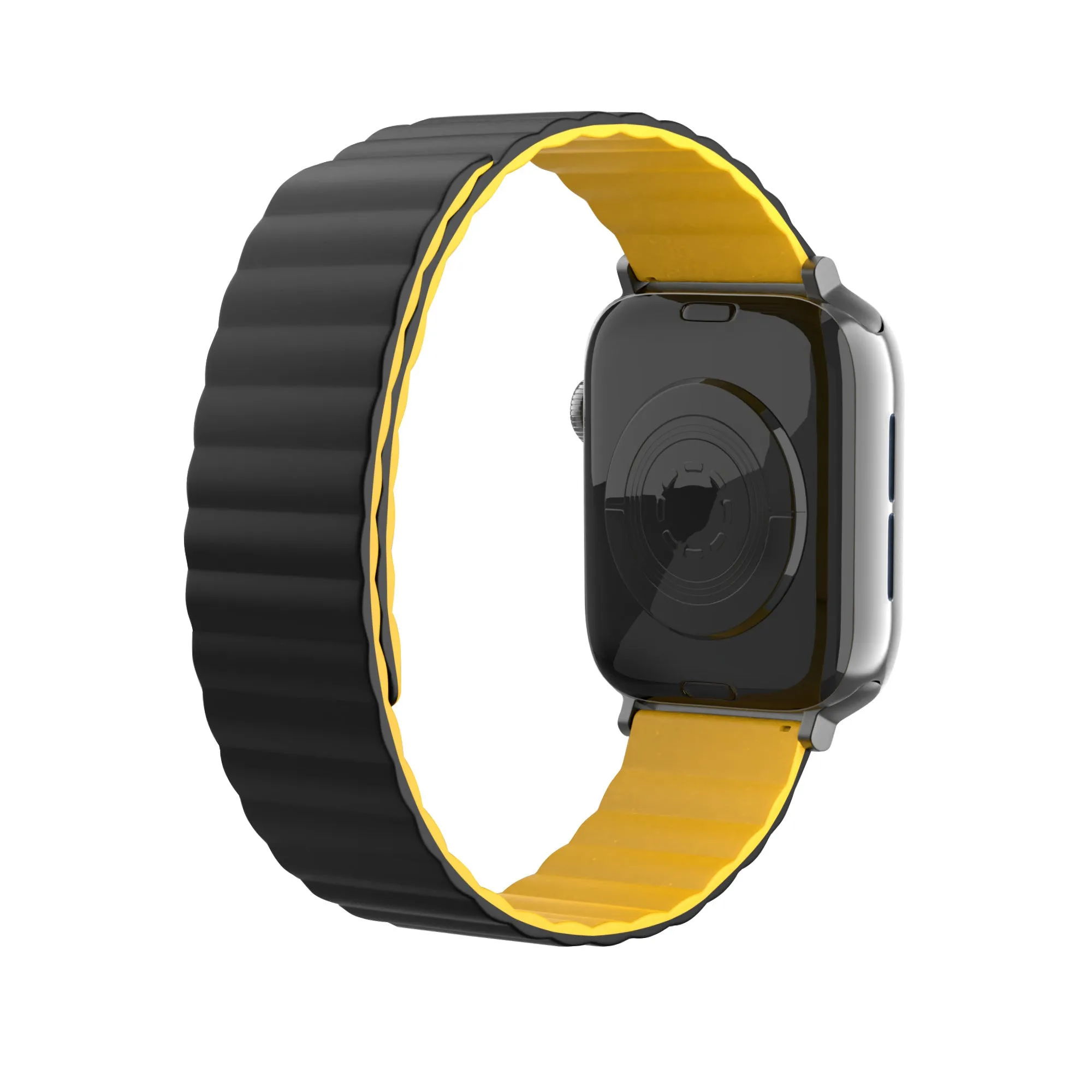 Final Few Apple Watch Magnetic Silicone Strap (Black/Yellow)  Dont Miss Out!