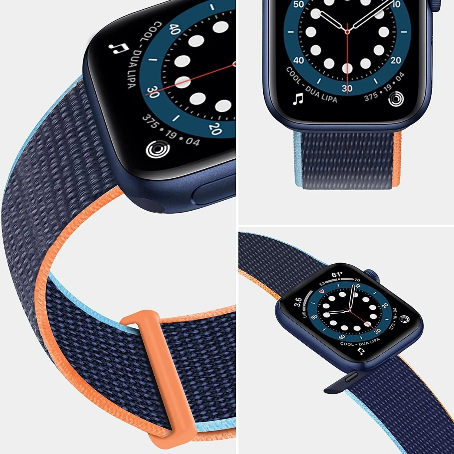 Final Few Apple Watch Nylon Loop Strap (Dark Blue)  Last Chance!