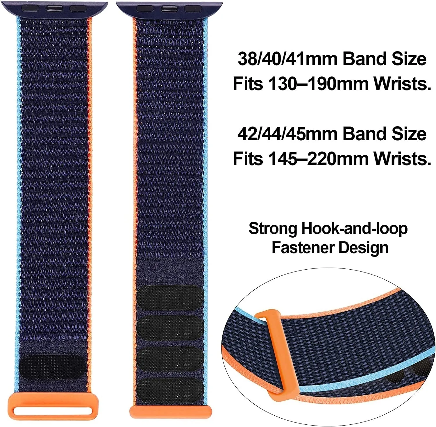 Final Few Apple Watch Nylon Loop Strap (Dark Blue)  Last Chance!
