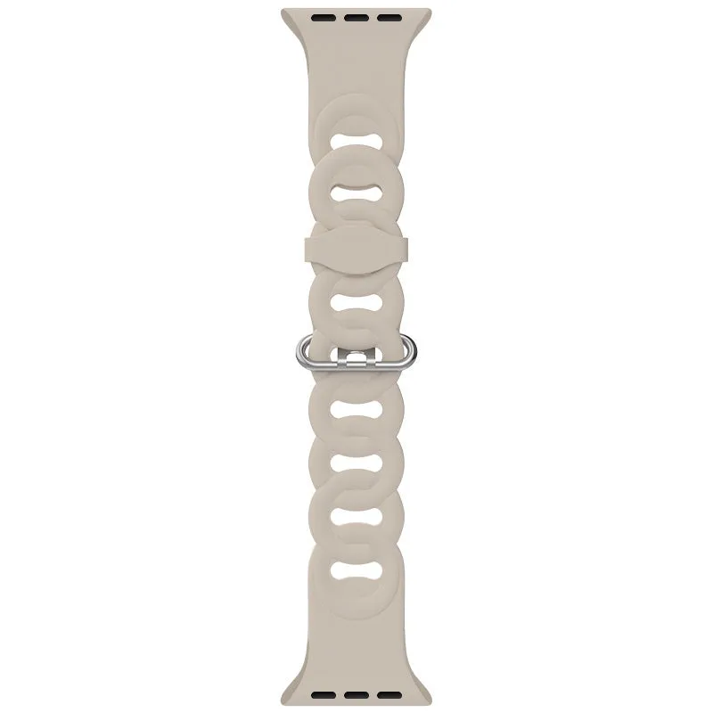 Final Few Apple Watch Silicone Chain Strap (Beige)  Dont Miss Out!