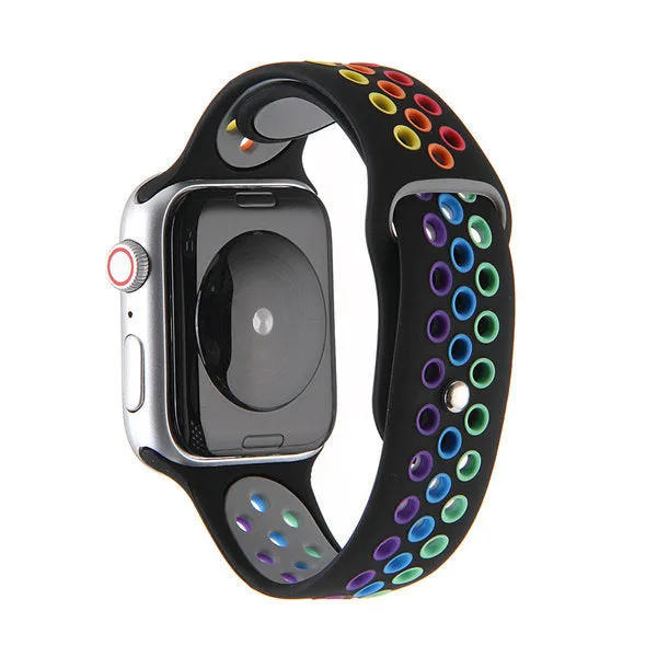 Final Few Apple Watch Sport Strap (Black/Rainbow)  Limited Stock!