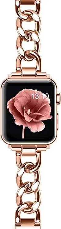 Final Few Apple Watch Steel Chain Strap (Rose Gold)  Last Chance!