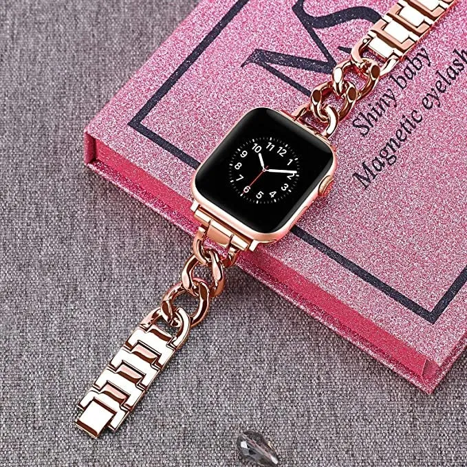 Final Few Apple Watch Steel Chain Strap (Rose Gold)  Last Chance!